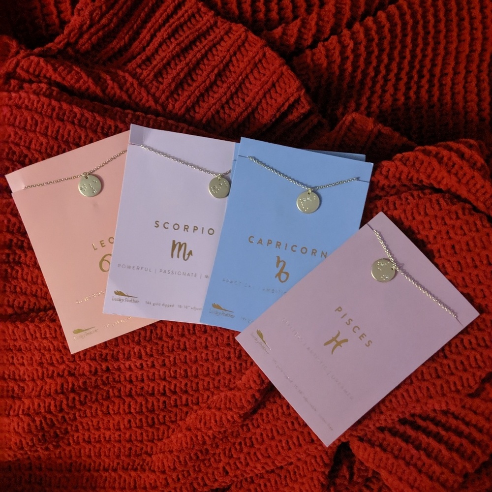 Zodiac Collection Constellation Charm Necklaces